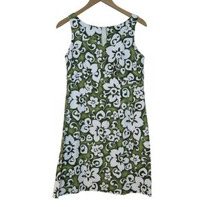 Hilo Hattie‎ Hawaiian Dress Floral Tiki Resort Tropical Sleeveless